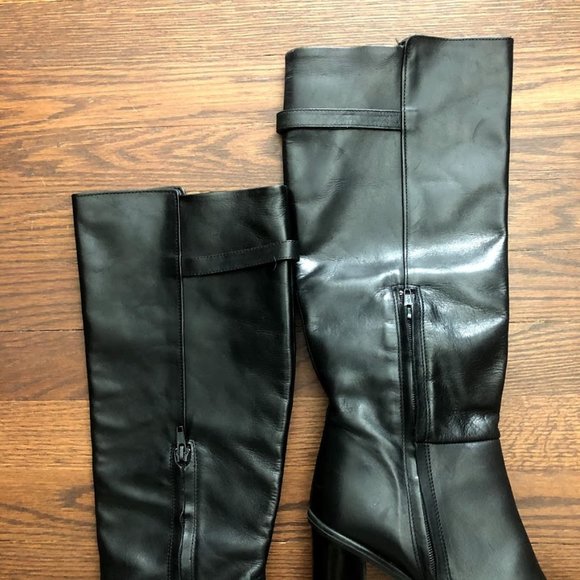 Zara Black Knee High Boots - Picture 7 of 10